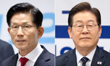 Kim Moon-soo and Lee Jae-myung are pictured in a split image.